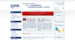 Desktop Screenshot of isfol.it
